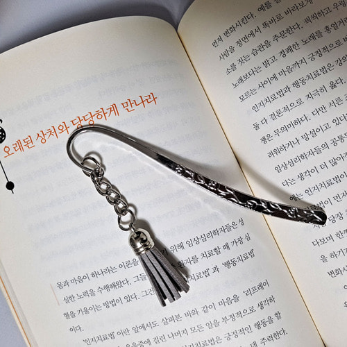 책갈피 넝쿨꽃장식 12cm 금속 북마크  DIY 핸드메이드 재료